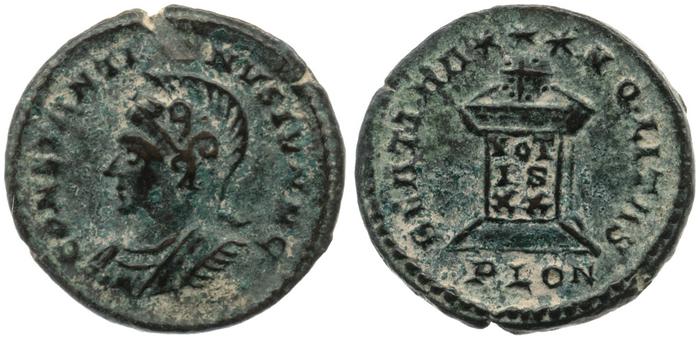 RIC VII Londinium 287, реверс, bm