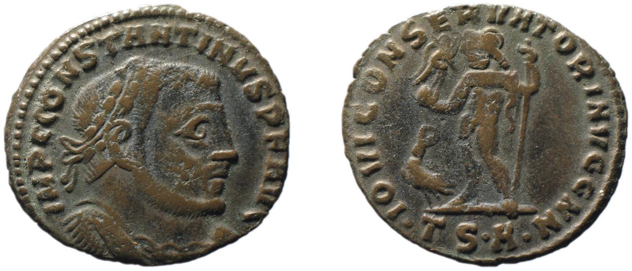 RIC VI Thessalonica 61b, аверс, bm