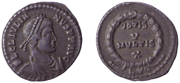 RIC VIII Lugdunum 218, реверс, bm