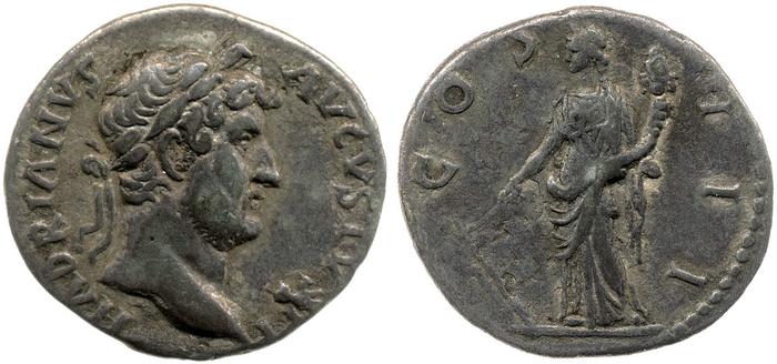 реверс RIC II, Part 3 (second edition) Hadrian 3040