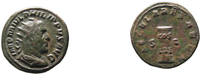 RIC IV Philip I 162C, реверс, bm