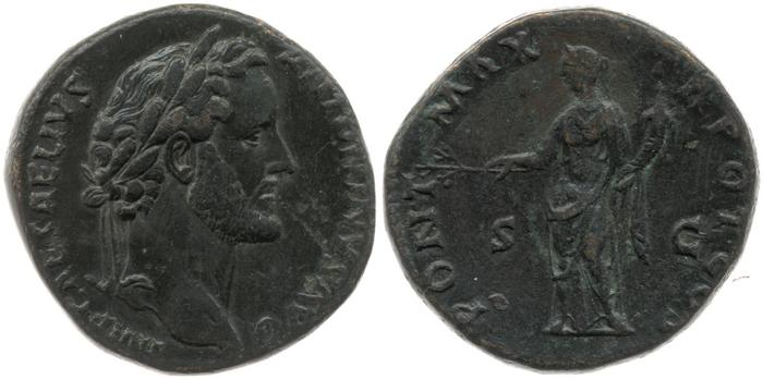 реверс RIC III Antoninus Pius 519A