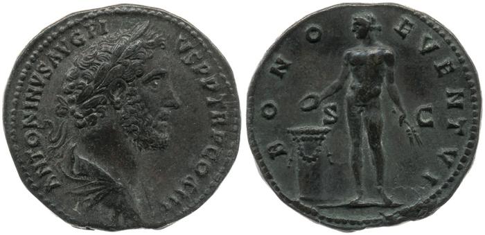 RIC III Antoninus Pius 676, реверс, bm