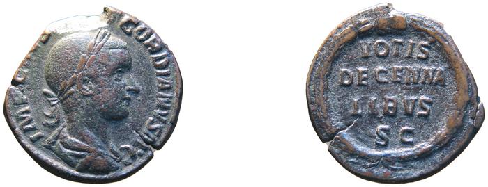 RIC IV Gordian III 263A, реверс, bm