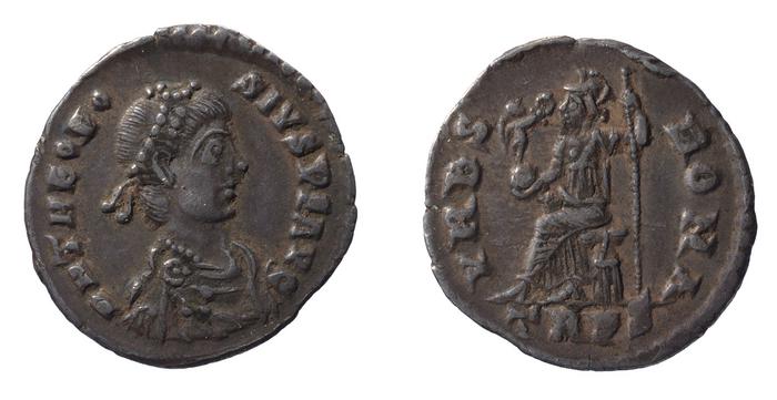 RIC IX Treveri 95B, реверс, bm