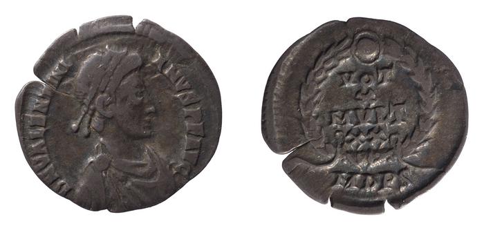 RIC IX Mediolanum 14A, реверс, bm