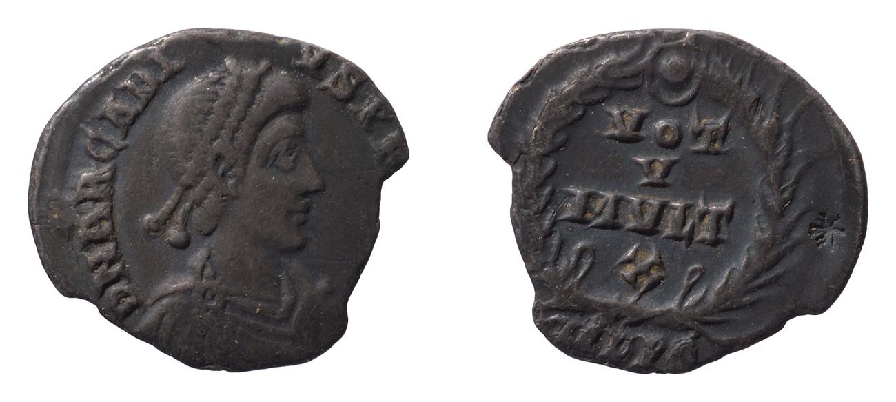 RIC IX Mediolanum 13, аверс, bm