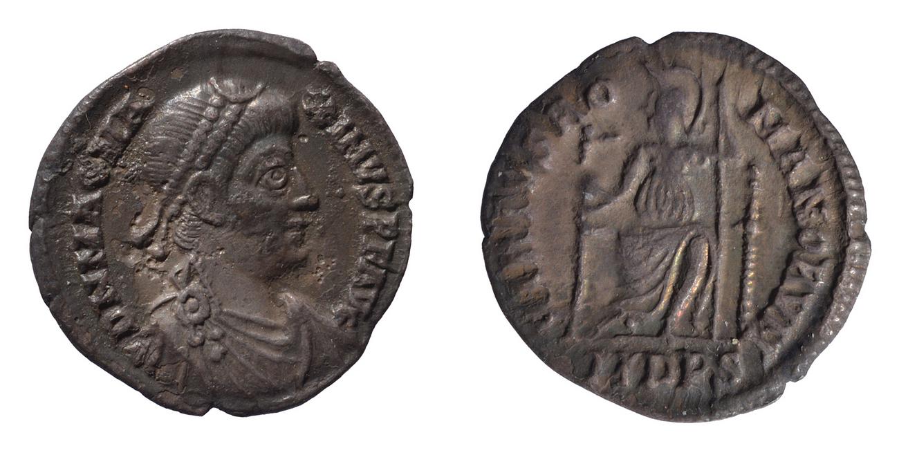 RIC IX Mediolanum 19A, аверс, bm