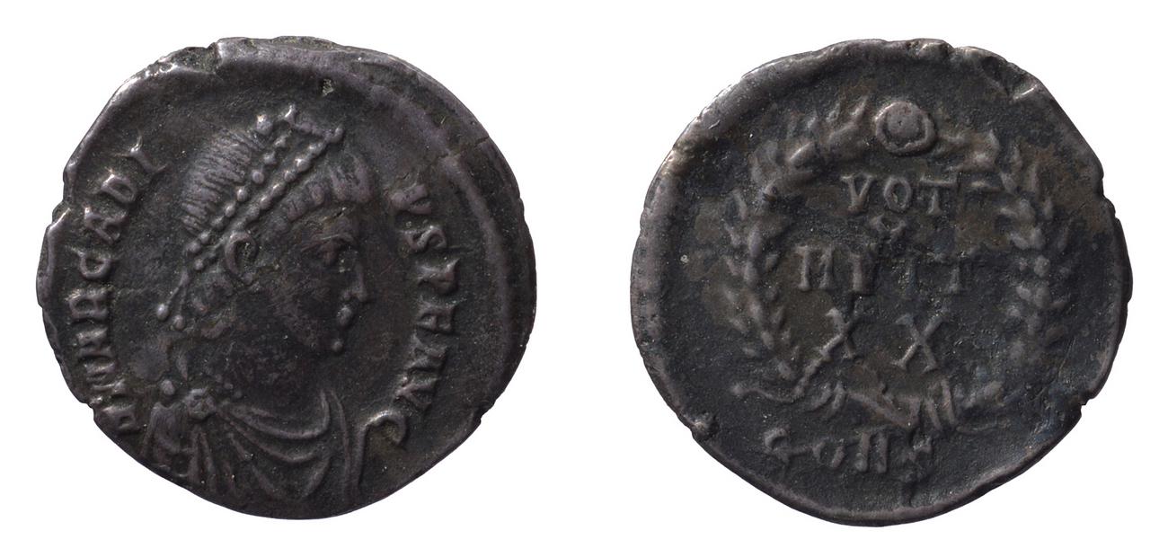 RIC IX Constantinople 77D, аверс, bm