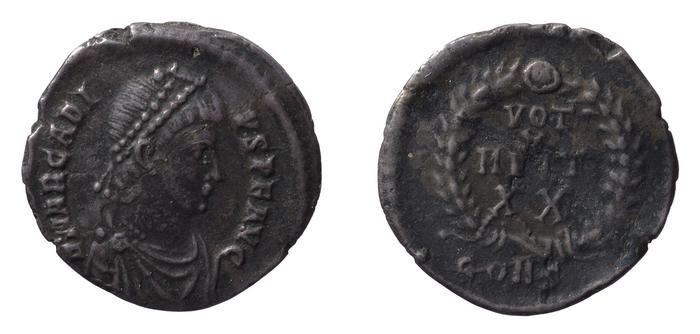 RIC IX Constantinople 77D, реверс, bm
