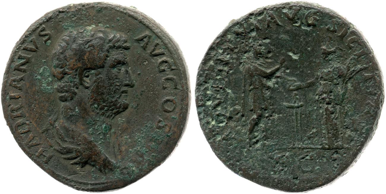 RIC II, Part 3 (second edition) Hadrian 1798, аверс, bm