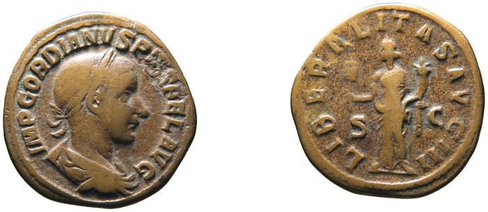 RIC IV Gordian III 290A, реверс, bm