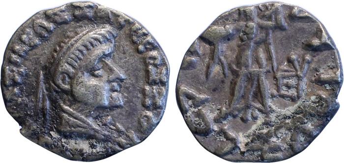Bactrian and Indo-Greek Coinage Strato II 1.13, bm
