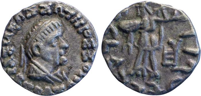 Bactrian and Indo-Greek Coinage Strato II 1.13, bm