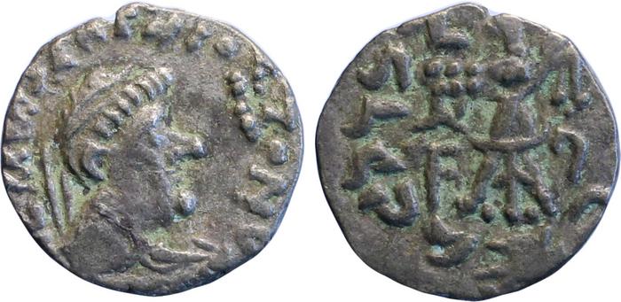 Bactrian and Indo-Greek Coinage Strato II 1.20, bm