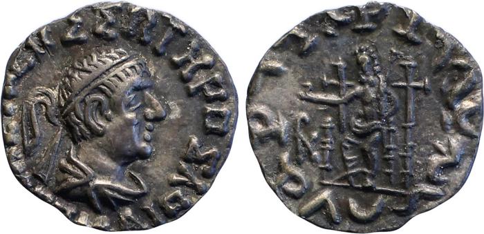 аверс Bactrian and Indo-Greek Coinage Hermaues 15.1