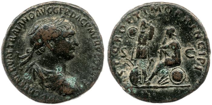 RIC II Trajan 561, реверс, bm