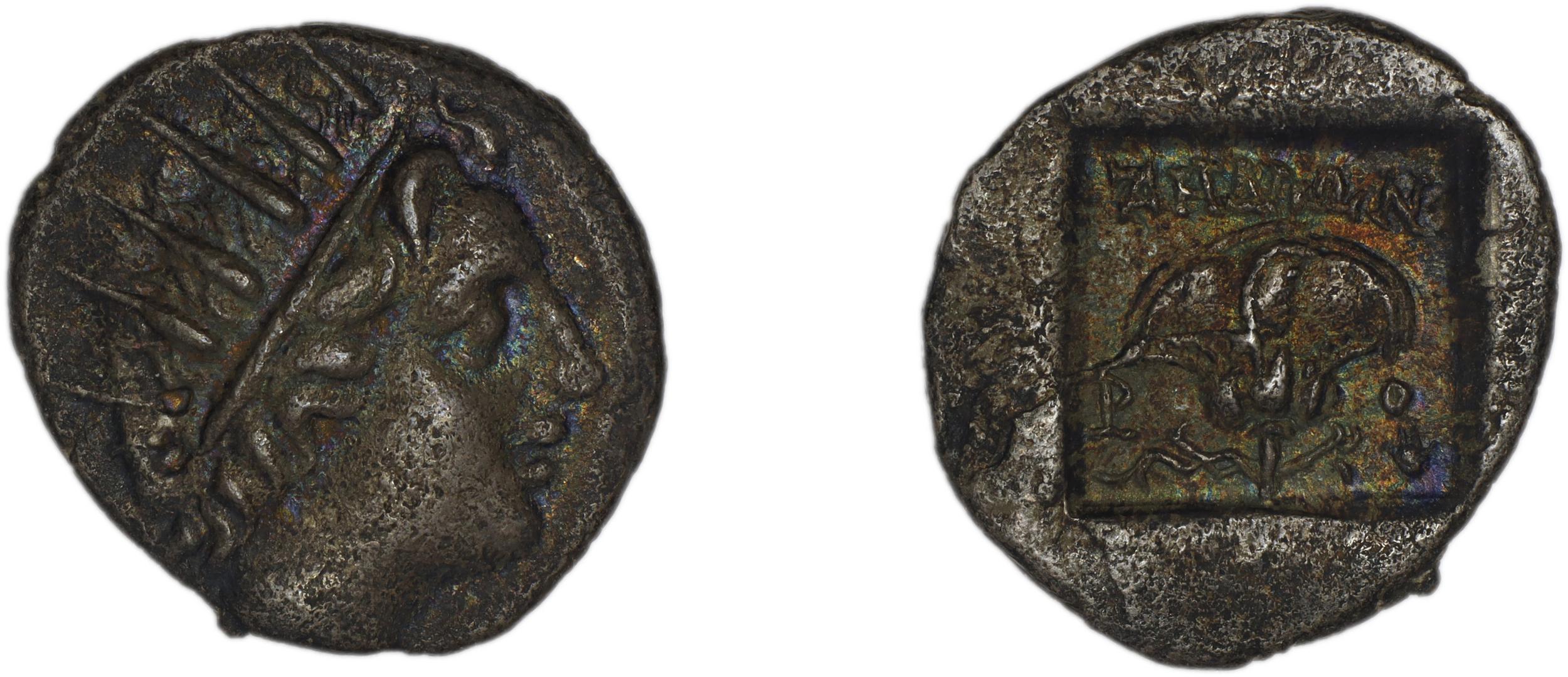 Rhodes Jenkins 1989 Group E drachms, аверс, bm