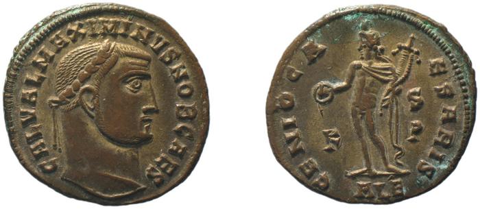 RIC VI Alexandria 100a, реверс, bm