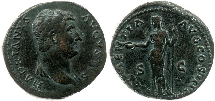 RIC II, Part 3 (second edition) Hadrian 1188, реверс, bm