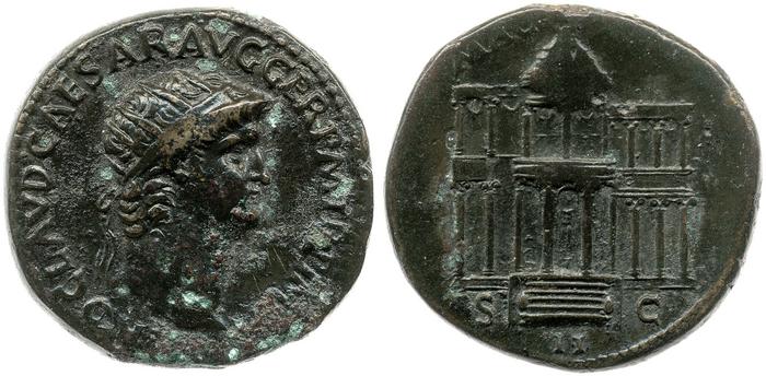 RIC I (second edition) Nero 184, реверс, bm