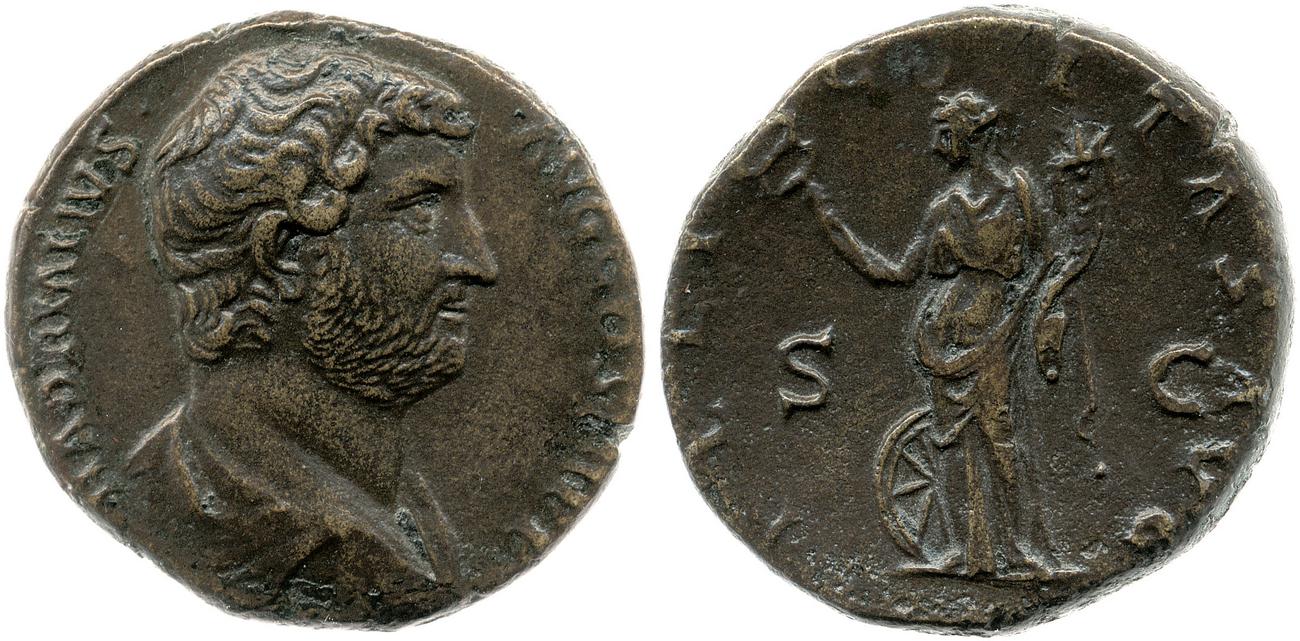 аверс RIC II, Part 3 (second edition) Hadrian 2254