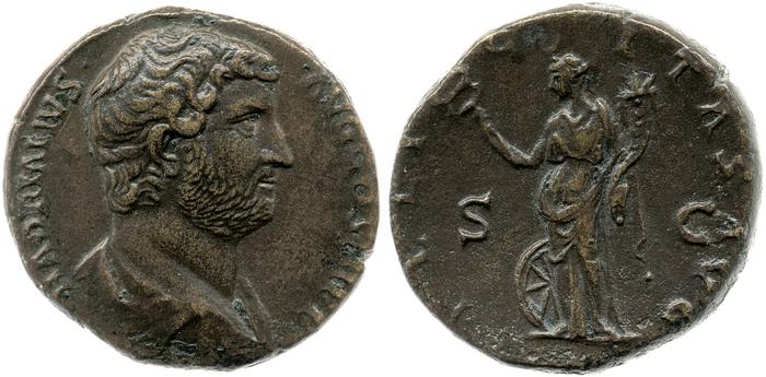 реверс RIC II, Part 3 (second edition) Hadrian 2254