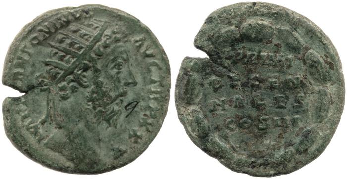 RIC III Marcus Aurelius 1008, реверс, bm