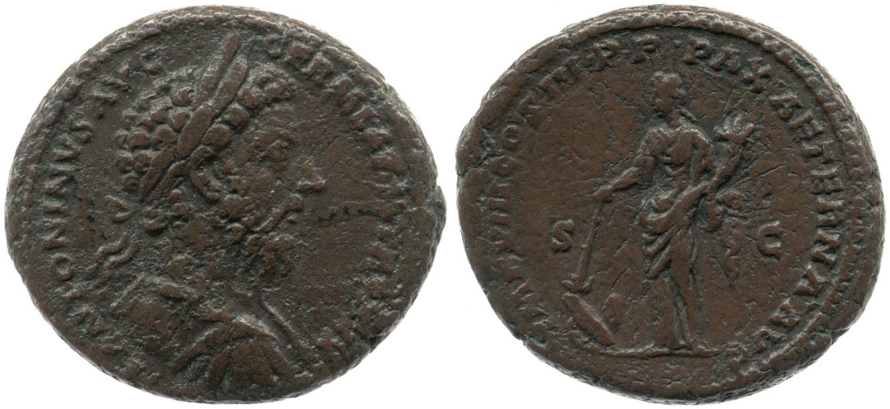 аверс RIC III Marcus Aurelius 1204