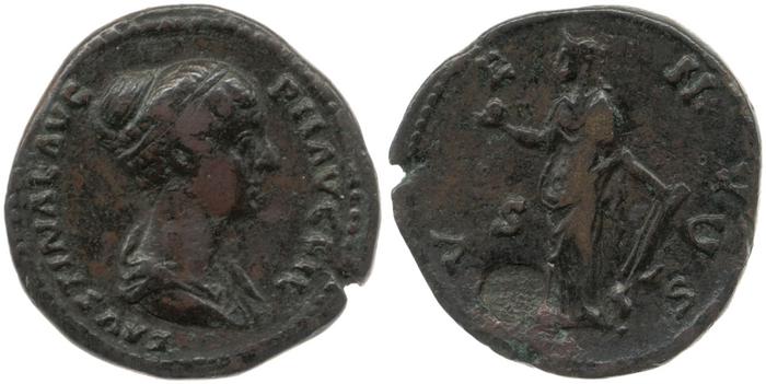 RIC III Antoninus Pius 1409b, реверс, bm