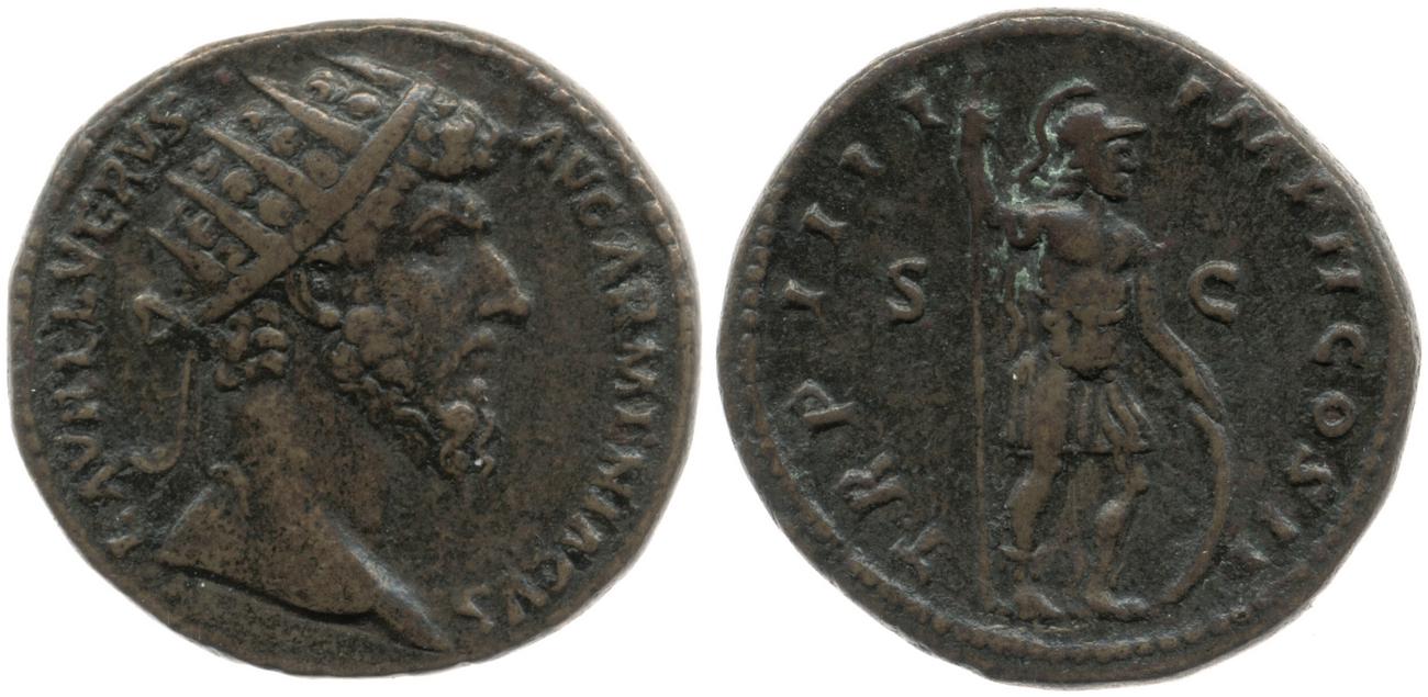 аверс RIC III Marcus Aurelius 1387