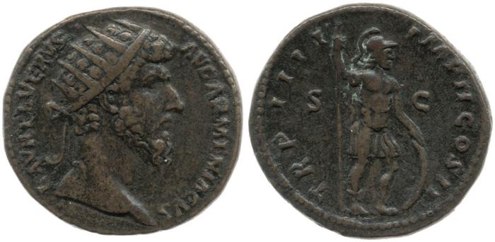 реверс RIC III Marcus Aurelius 1387