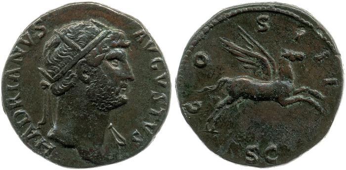 RIC II, Part 3 (second edition) Hadrian 746, реверс, bm