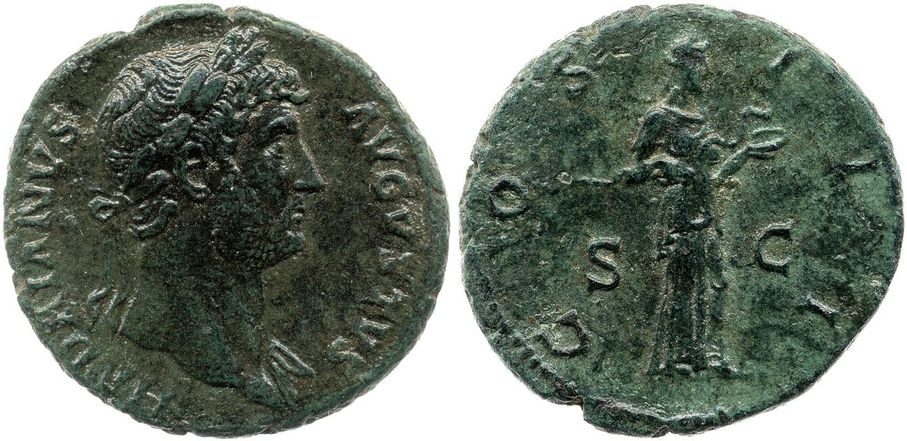 RIC II, Part 3 (second edition) Hadrian 881, аверс, bm