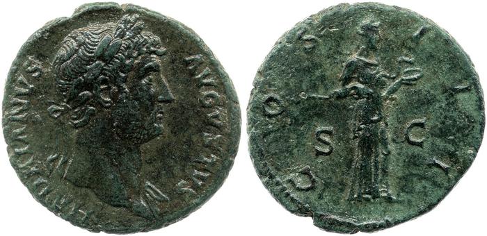 RIC II, Part 3 (second edition) Hadrian 881, реверс, bm