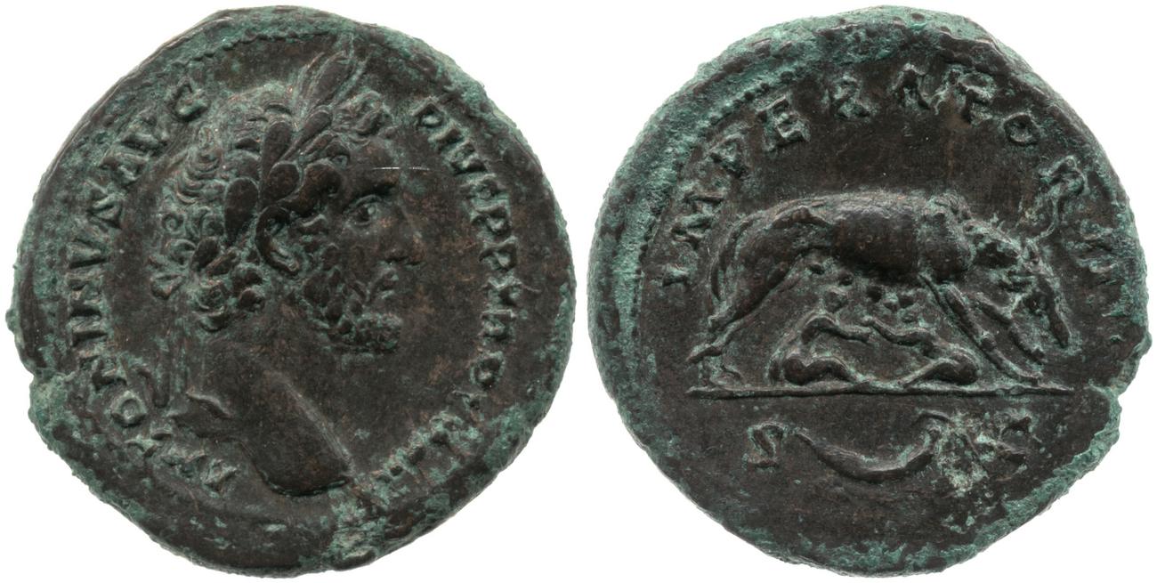 RIC III Antoninus Pius 734A, аверс, bm
