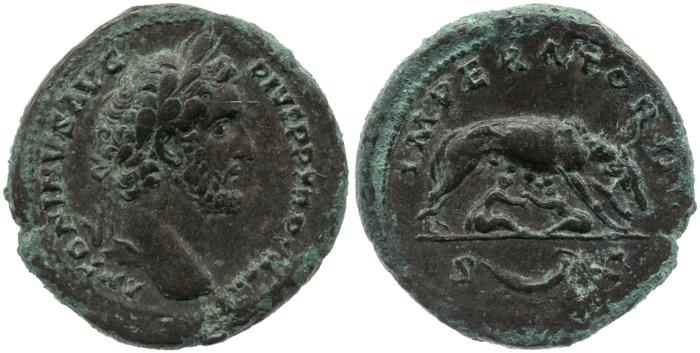 RIC III Antoninus Pius 734A, реверс, bm