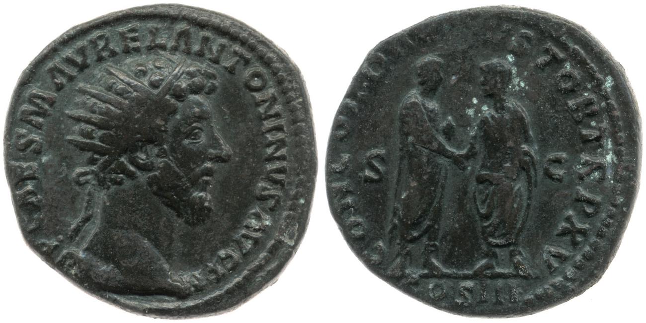 RIC III Marcus Aurelius 798, аверс, bm