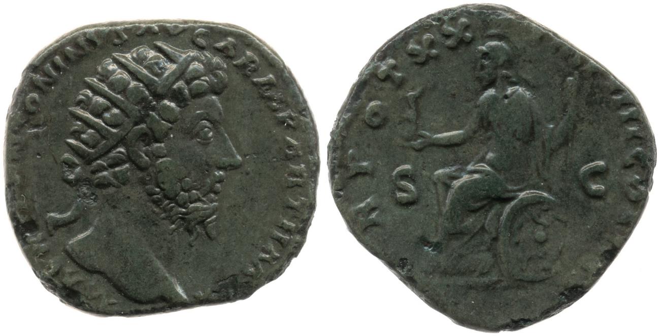 аверс RIC III Marcus Aurelius 937