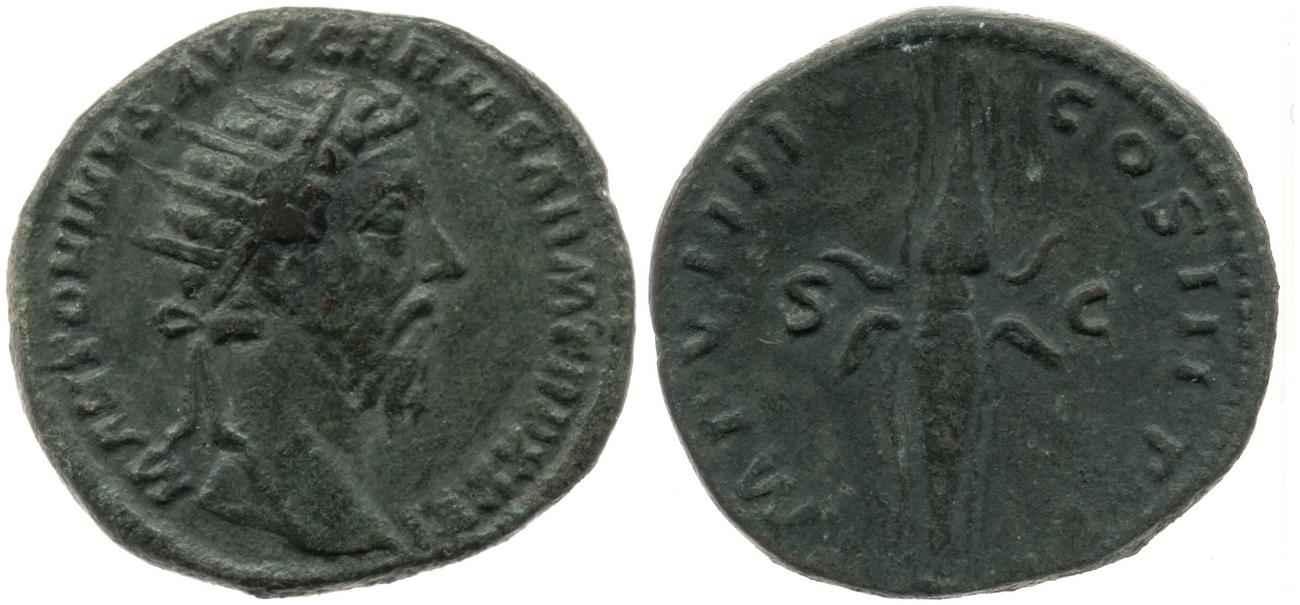 аверс RIC III Marcus Aurelius 1219