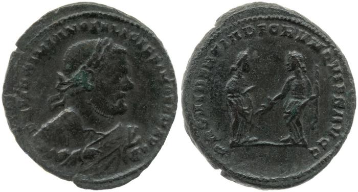 RIC VI Londinium 77b, реверс, bm