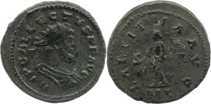 RIC V Allectus 22, реверс, bm