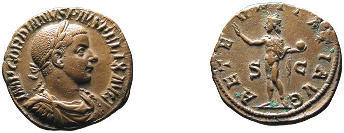 RIC IV Gordian III 297A, реверс, bm