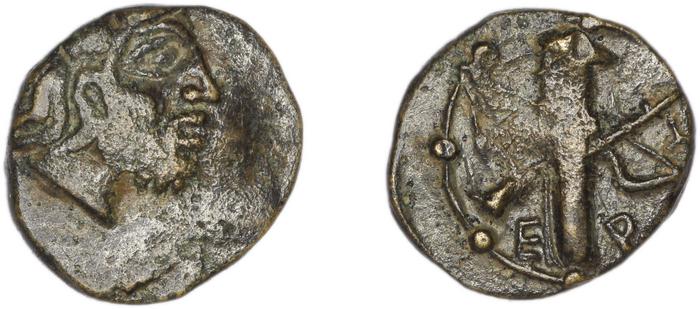 реверс Erythrae Kinns 1980 Period I, AE 3