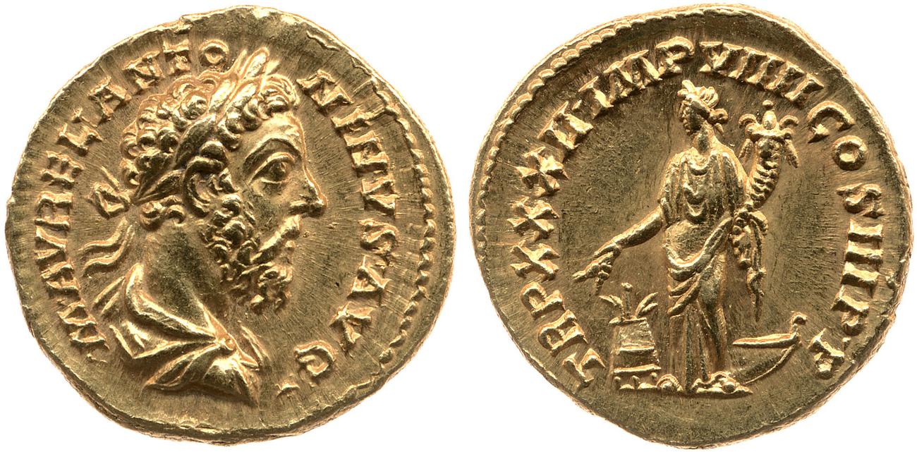 аверс RIC III Marcus Aurelius 389
