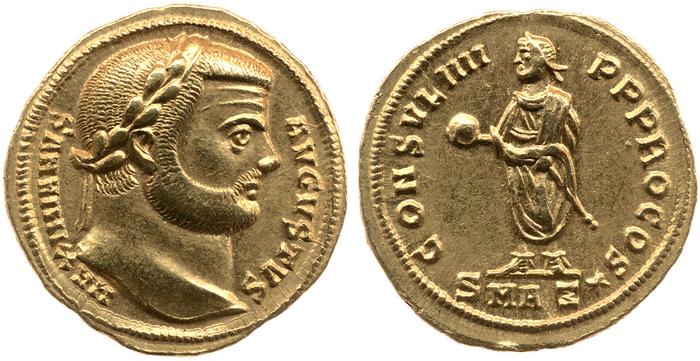 RIC V Diocletian 611, реверс, bm
