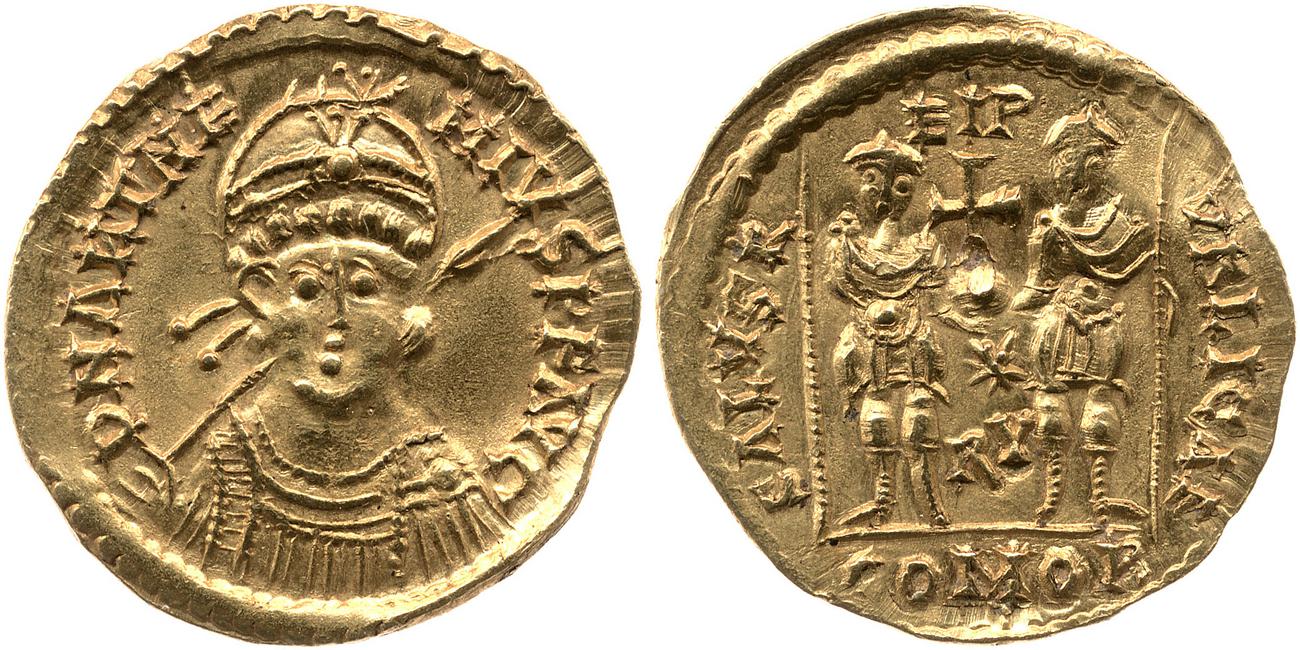 RIC X Anthemius 2880, аверс, bm