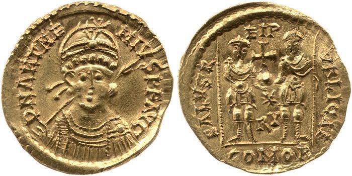 RIC X Anthemius 2880, реверс, bm
