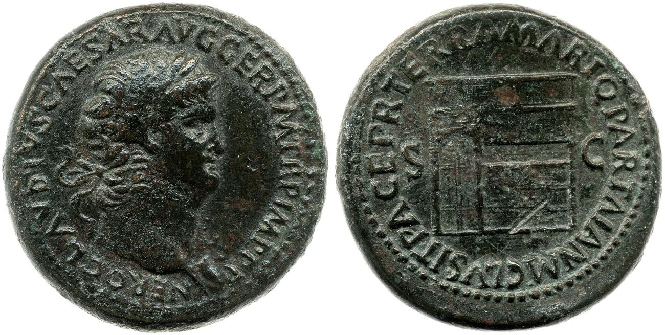 RIC I (second edition) Nero 270, аверс, bm