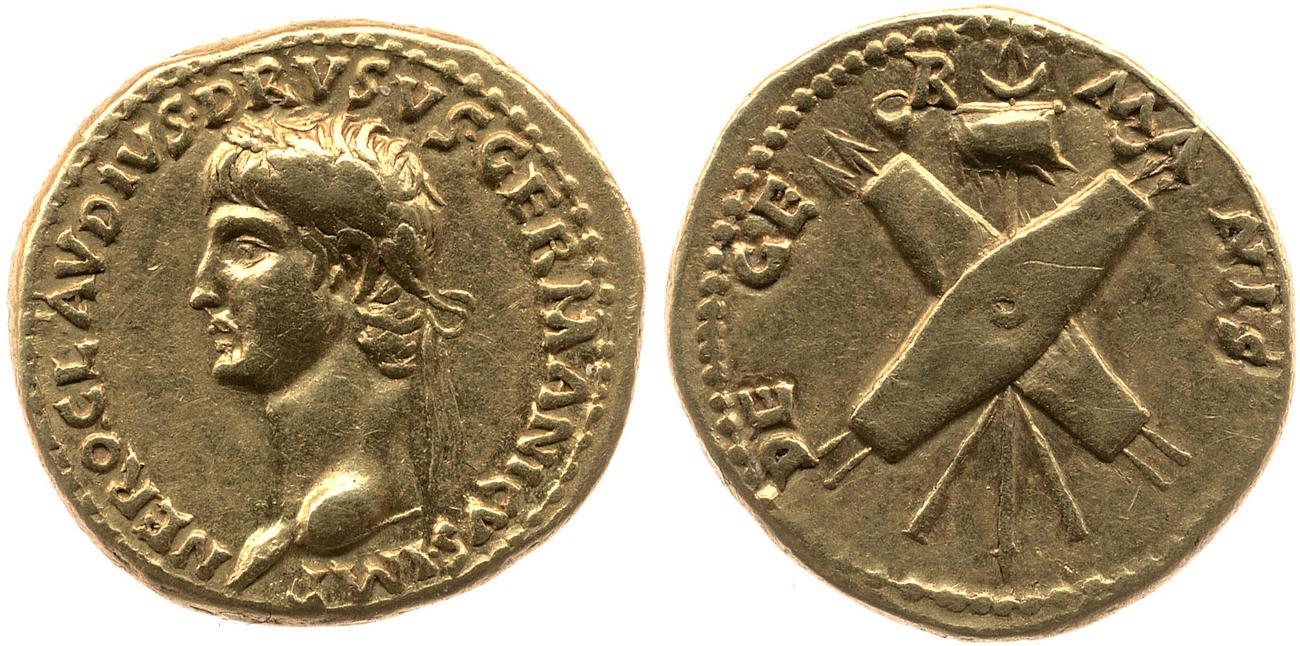 RIC I (second edition) Claudius 73, аверс, bm